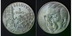BELGIUM 5 Euro 1996 - Copper/Nickel - Albert II. - aUNC - 2041