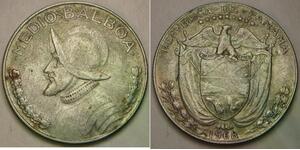 PANAMA 1/2 Balboa 1968 - Billon / Silver 0.4 - VF - 1762 *