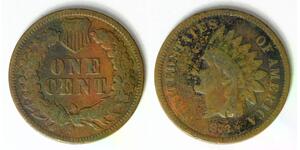 USA Indian Head Cent 1873 - Bronze - 2257