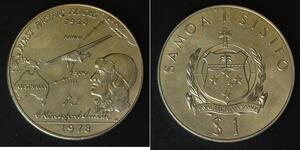 SAMOA 1 Tala 1978 - Copper/Nickel - First Transpacific Flight - aUNC - 4167