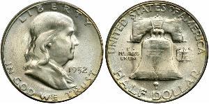 1/2 Долар США (1776 - ) Срібло Франклін Делано Рузвельт (1882-1945)