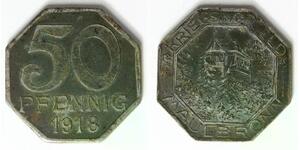 GERMANY (Maulbronn) 50 Pfennig 1918 - Iron - Notgeld - VF/XF - 2362