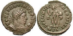 1 Follis /  AE3 Impero romano (27BC-395) Bronzo Costantino I (272 - 337)