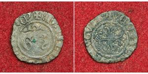  
  1402, Milan, Duke Gian Galeazzo Visconti. Billon Silver Denaro Coin. VF/F+  Reference: Crippa 16. Denomination: Denaro Mint Period: 1395-1402AD Condition: VF / F+ (dark deposits!)  Material:  ...