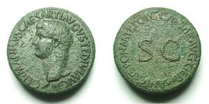 
          
           
             
              GERMANICUS AE AS 
           
           
             
              Description: 
              
              Date: C, 37-38 AD 
            ...