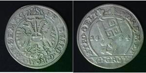 BREMEN (German State) 12 Grote (1/6 Thaler) 1654 - Silver - 3470