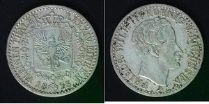 PRUSSIA 1/6 Thaler 1823 A - Silver 0.521 - Friedrich Wilhelm III. - VF - 479