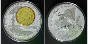 LIBERIA 1 Dollar 2002 Proof - Silver Plated Copper - European Currency - D39
