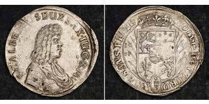  
  1689, Saxe-Coburg (Duchy), Albert V. Scarce Silver 2/3 Thaler (Gulden) Coin. XF!  Mint Year: 1689 Mint Place. Coburg Denomination: 2/3 Thaler  (Gulden) Mint Master: Paul Friedrich Staude in G ...