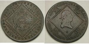 AUSTRIA (Empire) 30 Kreuzer 1807 S - Copper - Franz II. - XF - 3460 *