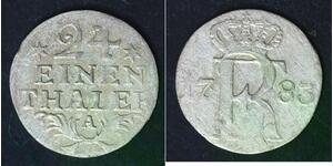 PRUSSIA 1/24 Thaler 1783 A - Silver 0.222 - Friedrich II. - F/VF - 1046