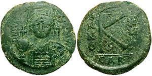 Half Follis Byzantinisches Reich (330-1453) Bronze Justinian I (482-565)