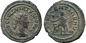 ANCIENT COINS, ROMAN, Mint of Rome unless otherwise stated, Quietus (AD 260-261), Billon Antoninianus, minted in Syria, IMP C FVL QVIETVS P F AVG , radiate, draped and cuirassed bust facing right ...