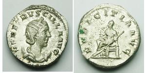 
          
           
             
              HERENNIA ETRUSCILLA AR ANT 
           
           
             
              Description: 
              
              Date: C, 249-251 AD  ...