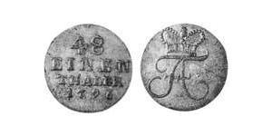 1/48 Thaler Anhalt-Bernbourg (1603 - 1863) Argent Frédéric-Albert d