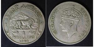 EAST AFRICA 1 Shilling 1949 - Copper/Nickel - George VI. - VF - 1568