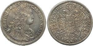 1 Thaler 奥地利历史 (1156 - 1806) 銀 查理六世 (神圣罗马帝国) (1685 - 1740)