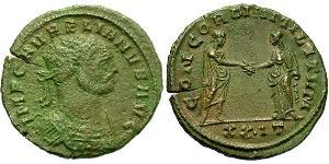 1 Антонініан Римська імперія (27BC-395) Бронза Авреліан (215-275)