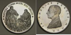 ORDER OF MALTA 9 Tari 2001 Proof - Silver - Andreas Bertie - 1750 *