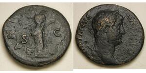 ROMAN EMPIRE As - Bronze - Hadrian (117-138) - VF- - 91 *