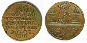 GERMANY Rechenpfennig 1612 - Copper - Rudolf II. - VF- - 3388