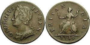 1 Фартінг Королівство Великобританія (1707-1801) Мідь Георг II (1683-1760)