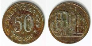 GERMANY (Trier) 50 Pfennig 1919 - Iron - Notgeld - VF - 2357