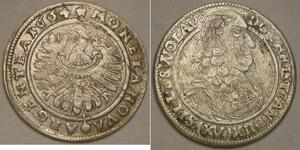 SILESIA LIEGNITZ BRIEG 15 Kreuzer 1664 - Silver - Christian - VF+ - 2627 *
