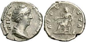 1 Денарій Римська імперія (27BC-395) Срібло Фаустіна Старша(105-141)