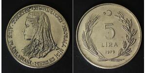 TURKEY 5 Lira 1979 - Stainless Steel - F.A.O. - aUNC - 3764