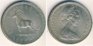 1/2 Крона(английская) / 25 Цент Родезия (1965 - 1979) Никель/Медь 