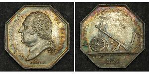  
 
  
 

 
 1823, Royal France, Louis XVIII. Silver "Agriculture Society" Award Medal/Jetton. 
  
  Mint Place: Paris  Designer: Barr&eacute; / N. Tolier.  Denomination: Award Medal /  ...