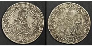  
  1625, Saxony-Altenburg, John Philipp I. Large Silver 4-Brothers  Thaler Coin. R!    Mint Year: 1625 Mint Place: Saalfeld Denomination: Thaler  State: Sachse-Altenburg (Saxony-Altenburg)    Re ...