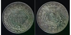 BREMEN (German State) 36 Grote (1/2 Thaler) 1840 - Silver 0.986 - XF- - B48