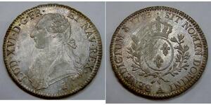 France - 1783 A - Silver Ecu - KM# 564.1 - Louis XVI - Beautiful AU/UNC