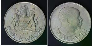 MALAWI 1 Kwacha 1971 - Copper/Nickel - Decimalization of coinage - XF - 650