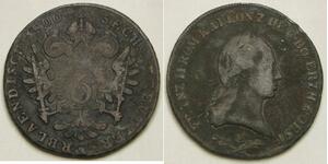AUSTRIA 6 Kreuzer 1800 F - Copper - Franz II. (I.) - Lamination - VF - 3470 *