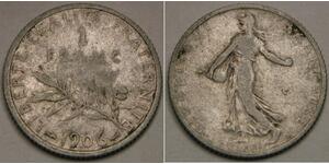 FRANCE 1 Franc 1906 - Silver 0.835 - VF - 2148 *