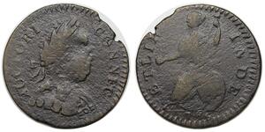 1786 Connecticut Copper, ETLIB INDE, Double Chin, Miller 1-A, R4