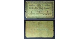 CZECH (Klattau) 5 Kreuzer 1849 - Notgeld