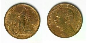 ITALY 1 Centesimo 1915 R - Bronze - Vittorio Emanuele III. - XF - 2762