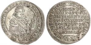 Brandenburg-Ansbach. Joachim Ernst 1603-1625. 6 Kreuzer 1625. Auf seinen Tod. Slg. Wilmersdörffer 855. Vorzüglich +