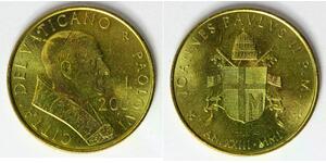 VATICAN 200 Lire 2001/XXIII - Brass - John Paul II. - aUNC - 1549