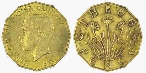  Threepence Reino Unido (1922-)  Eduardo VIII (1894-1972)