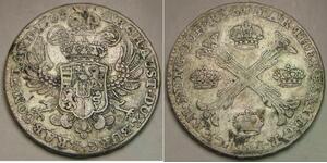 AUSTRIAN NETHERLANDS 1 Kronenthaler 1768 - Silver 0.873 - VF/XF - 3556 *