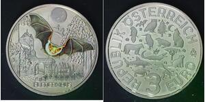 AUSTRIA 3 Euro 2016 - Copper/Nickel - The Bat - aUNC - 4580