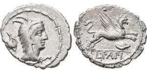 1 Денарій Римська республіка (509BC-27BC) Срібло 