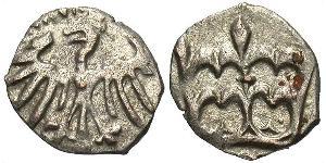 1 Denaro Regno di Polonia (1025-1569) Argento Wladyslaw II Jagiello (1362-1434)