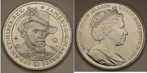 BRITISH VIRGIN ISLANDS 1 Dollar 2006 PM - King James I - aUNC - 2461 *