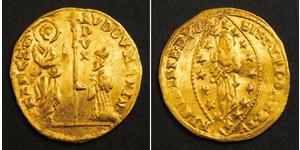  
  1789, Venice, Ludovico Manin. Beautiful Gold Zecchino Ducat Coin. 3.45gm!  Mint Period: 1789-1797  Doge: Ludovico Manin (1789-1797) Reference: Friedberg 1445, KM-755. Denomination: Zecchino ( ...